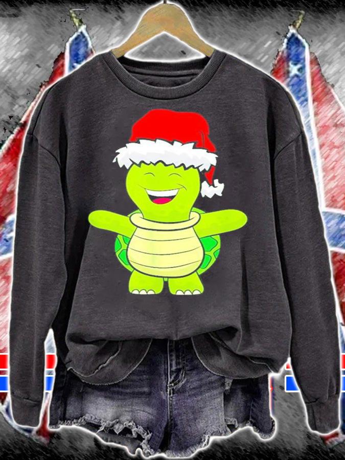 Turtle Santa Hat Christmas Shirt t-shirt sweatshirt