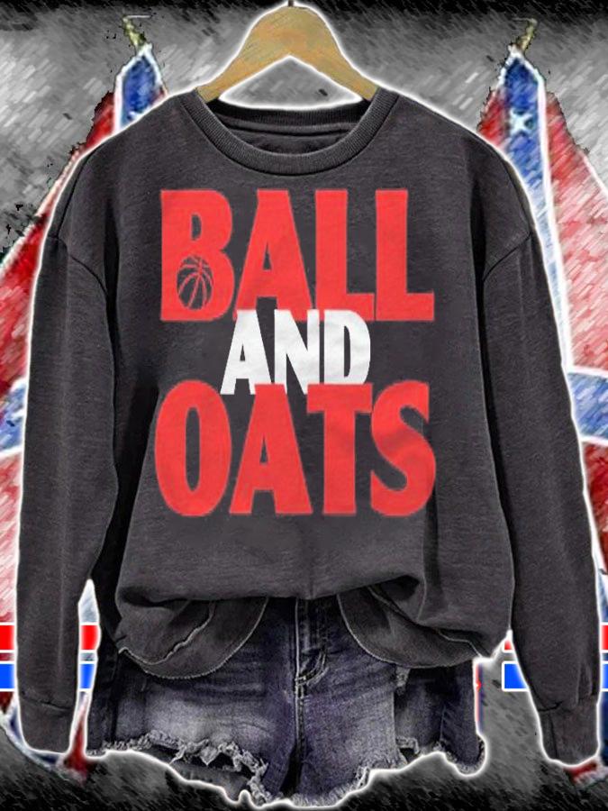 Womens Ball And Oats Basketball T-shirt t-shirt