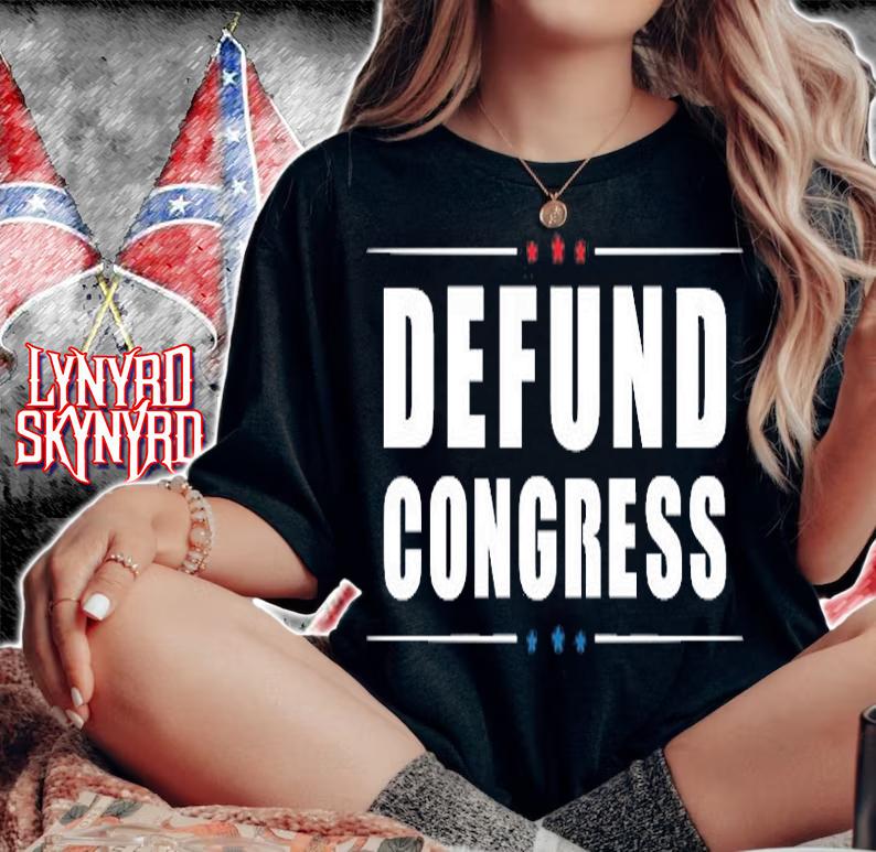 Defund Congress, Defund Politicians, Libertarian Political T-Shirt woman shirt