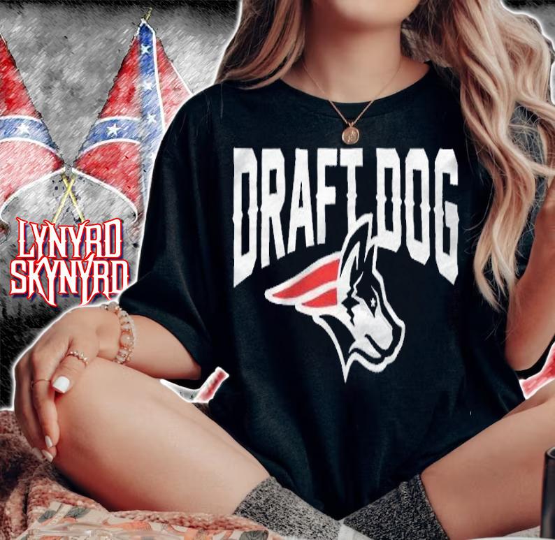 Draft Dog New England football logo T-shirt woman shirt
