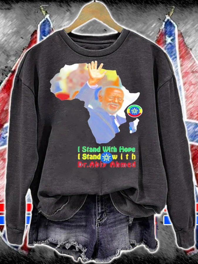 Ethiopian Pm Dr Abiy Ahmed Shirt Proudly I Stand With Abiy shirt sweatshirt