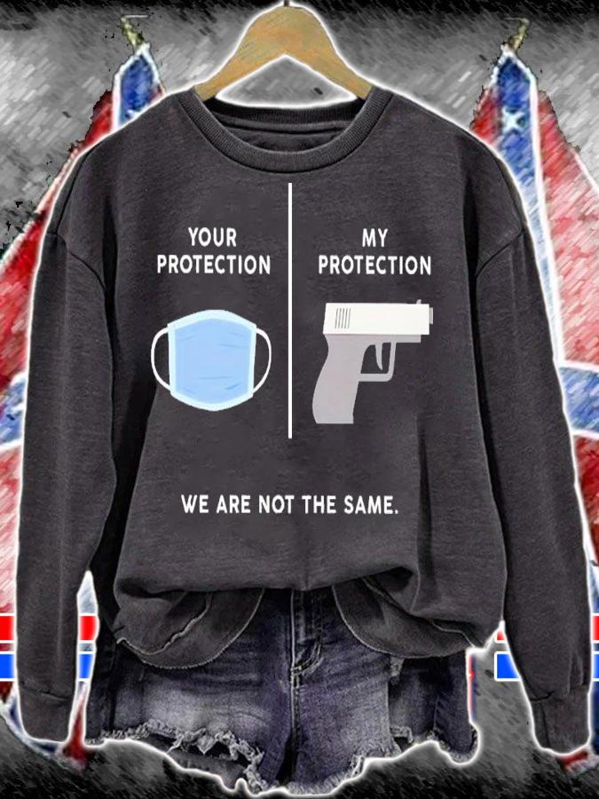 Face Mask Your Protection Gun Protection We Are Not The Same Shirt