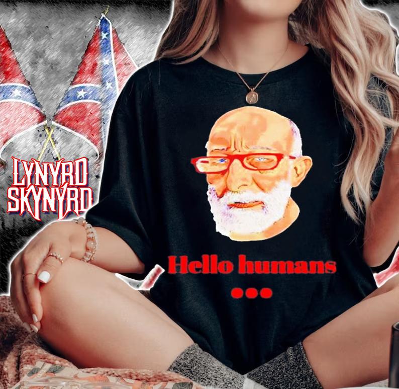 Jonathan Lookwood Huie Hello Humans T-Shirt woman shirt