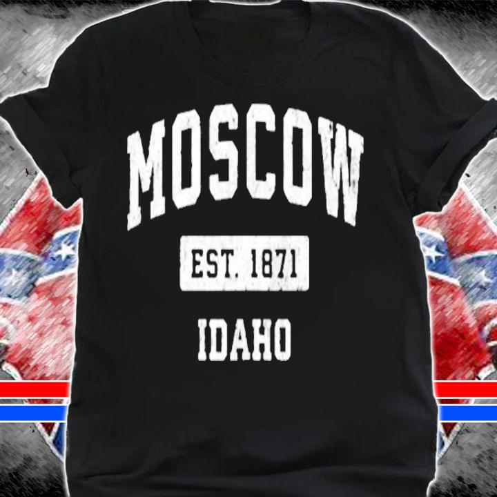 Moscow Idaho Id Vintage Established Sports Design T-Shirt
