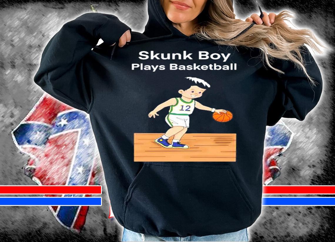 Official Skunk Boy Plays Basketball Shirt hoodie