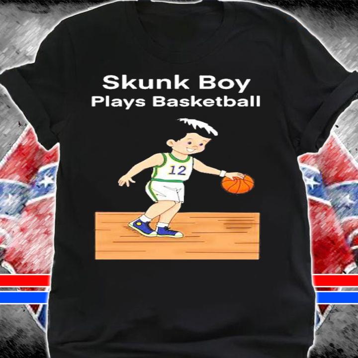 Official Skunk Boy Plays Basketball Shirt shirt