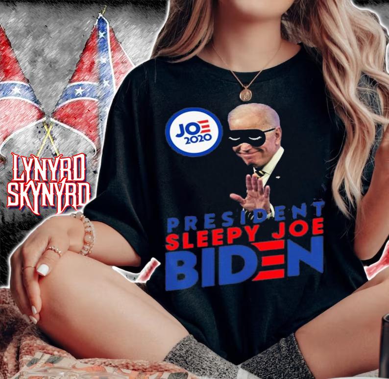 President Sleepy Joe Biden Funny Sleepy Joe Biden T-Shirt woman shirt