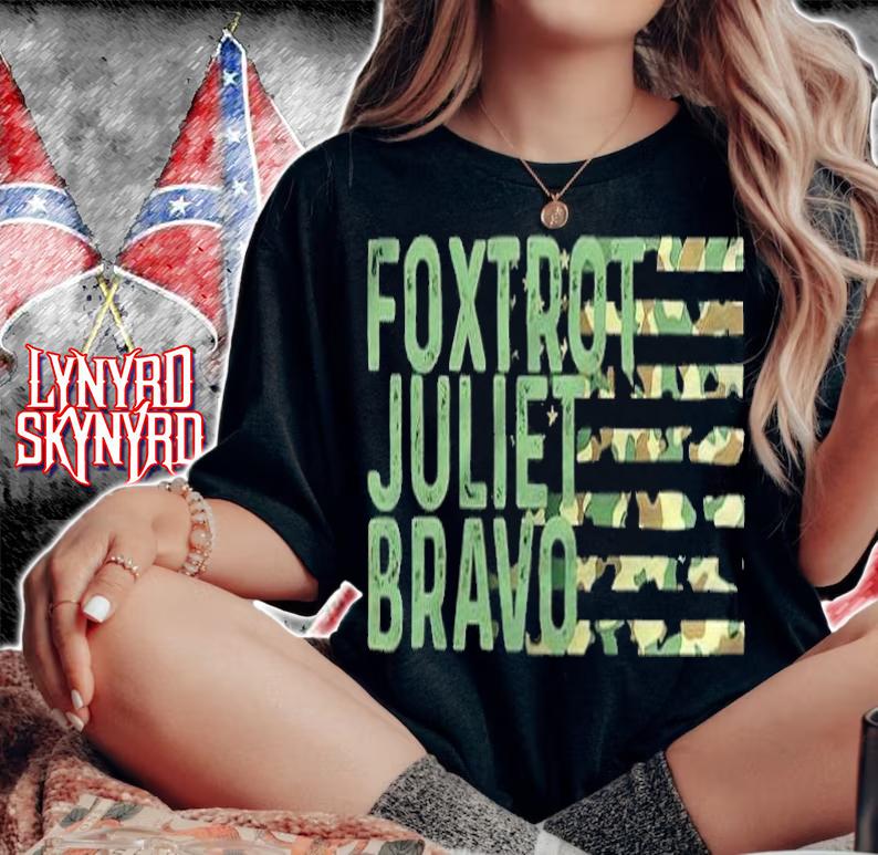 Foxtrot Juliet Bravo America Flag Let's Go Brandon Shirt woman shirt