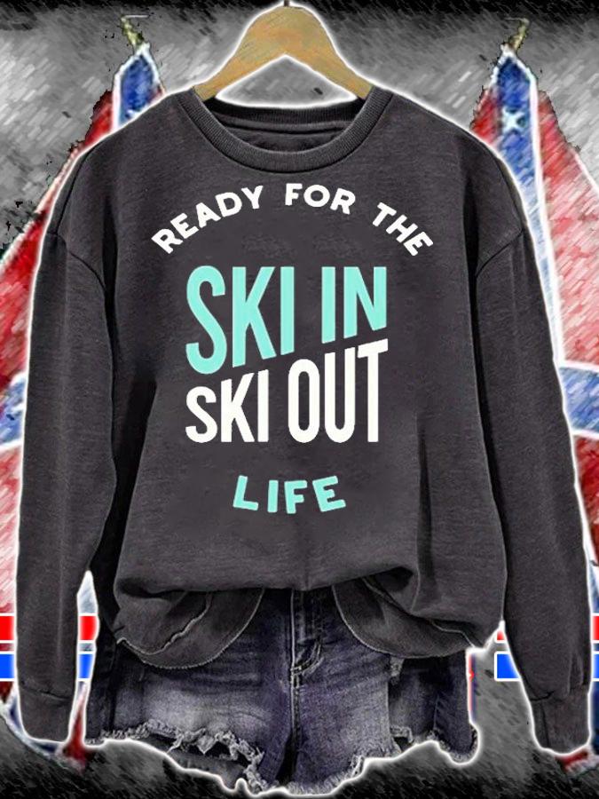 Funny Skiing Humor Skier Design T-Shirt sweatshirt