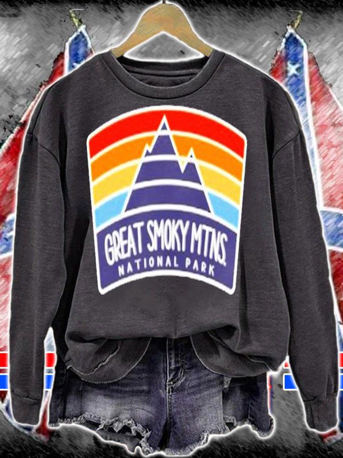 Great Smoky Mountains National Park Art Graphic Souvenir T-Shirt