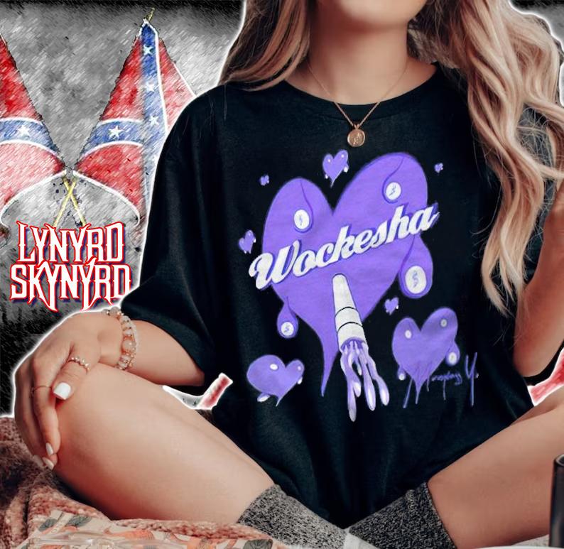 Moneybagg Yo Wockesha purple signature T-shirt woman shirt