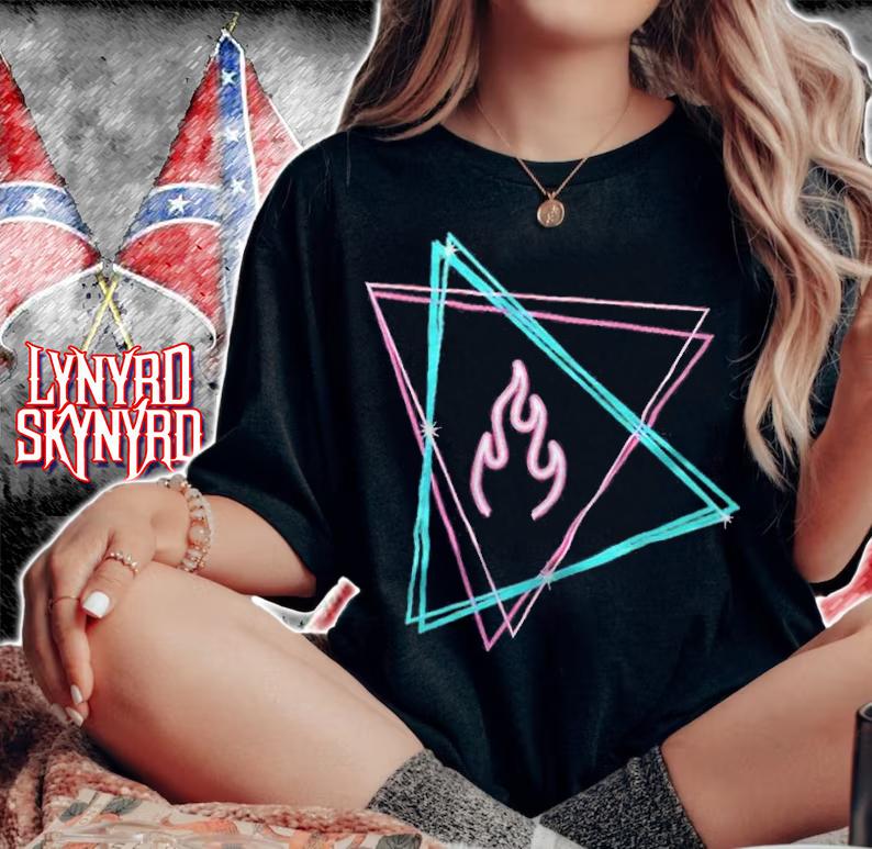 Sapnap neon fire logo T-shirt woman shirt