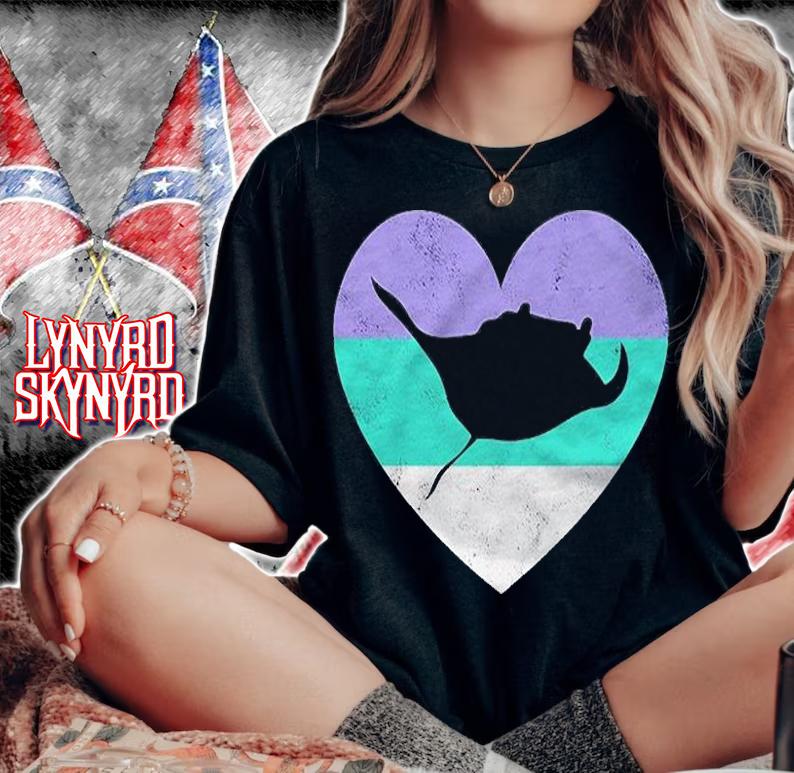 Stingray Gift For Women Girls Retro Cute Shirt