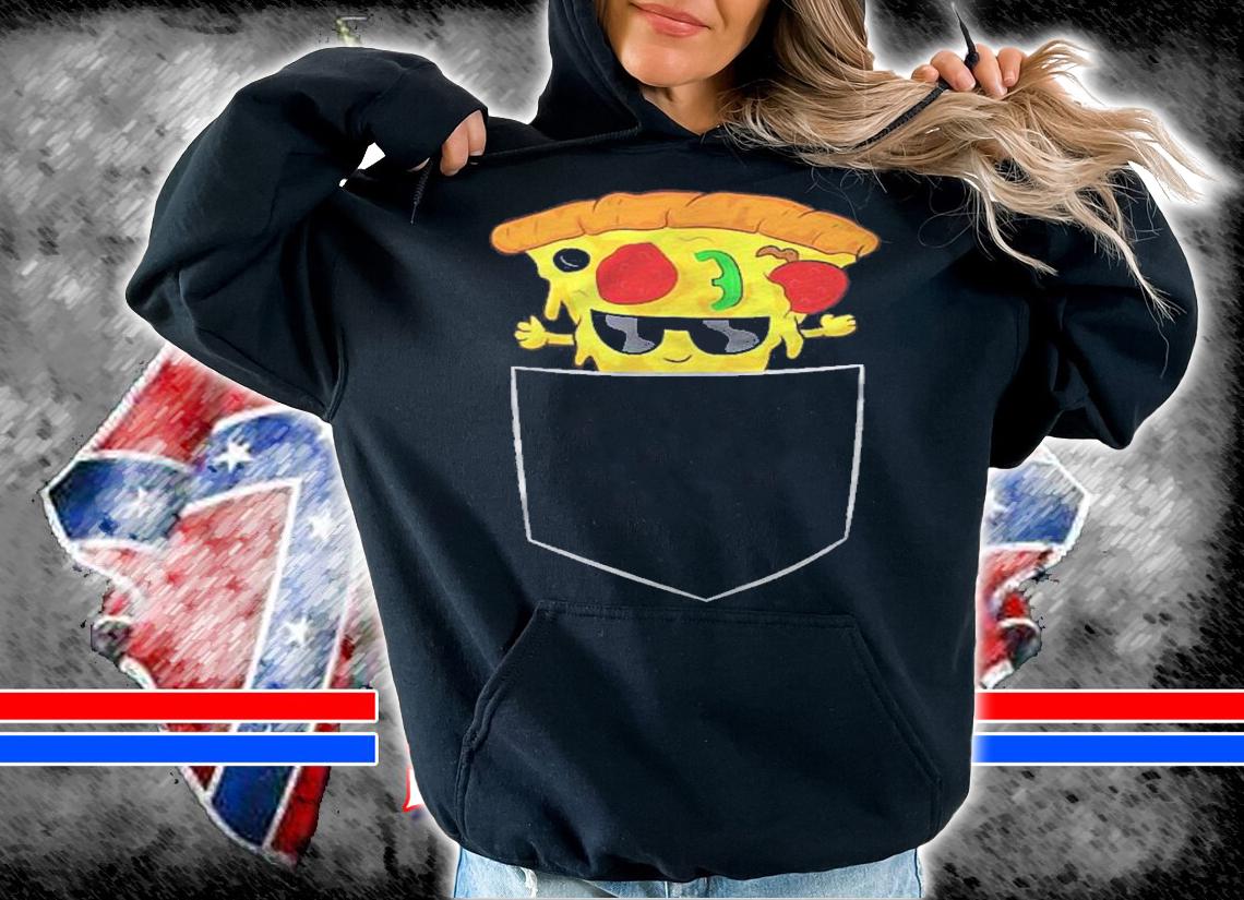 Womens Pizza In Pocket Pizza Slice In Pocket Shirt hoodie