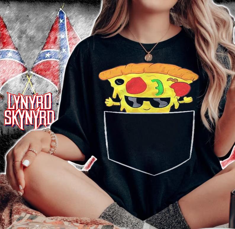 Womens Pizza In Pocket Pizza Slice In Pocket Shirt woman shirt