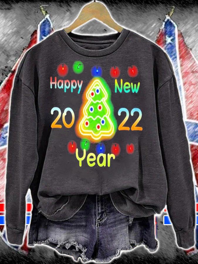 Christmas Tree Happy New Years 2022 Shirt sweatshirt
