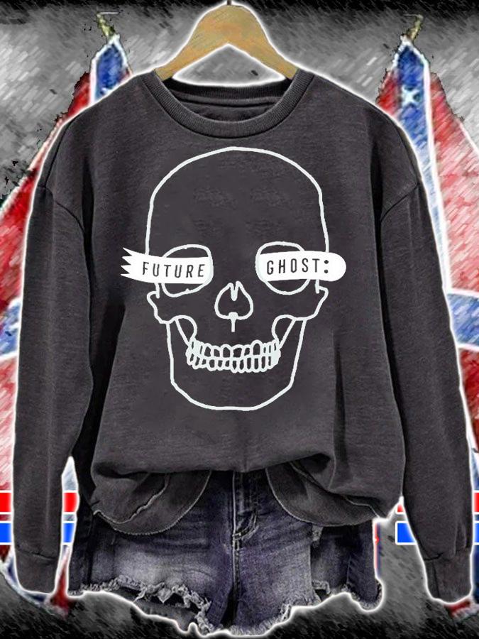 Future Ghost Ghost Skull T-Shirt sweatshirt