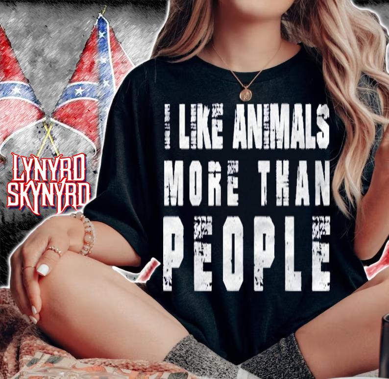I Like Animals More Than People Funny Vegan Shirt