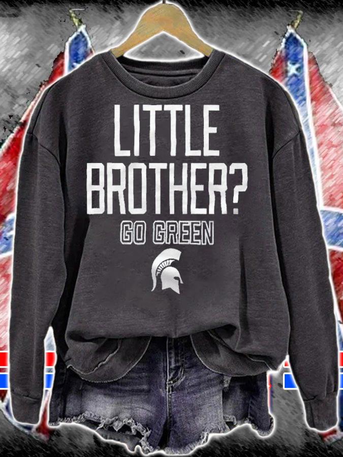 Michigan State Little Brother Go Green T-shirt sweatshirt