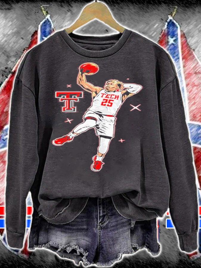 Texas Tech Basketball Adonis Arms Dunk Shirt sweatshirt