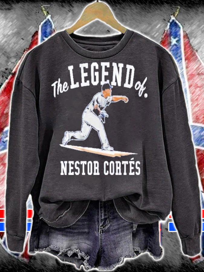 The Legend Of Nestor Cortes Baseball Shirt sweatshirt