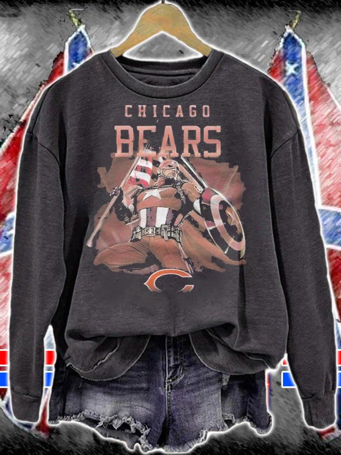 Chicago Bears Chris Evans Captain America T-shirt sweatshirt