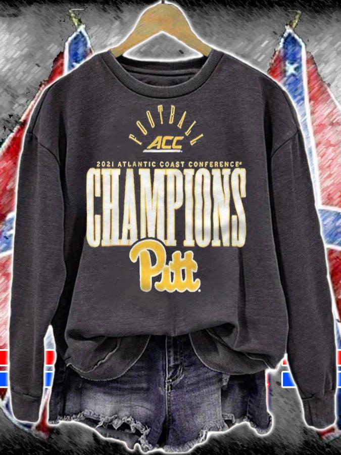 Football ACC 2021 Atlantic Coast Conference Champions Pitt T-shirt sweatshirt