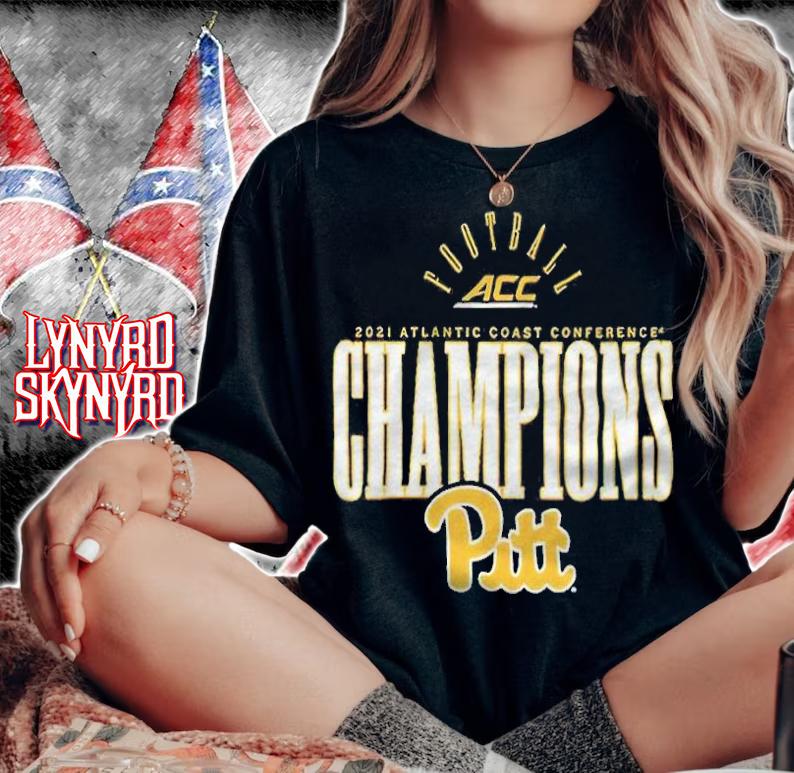 Football ACC 2021 Atlantic Coast Conference Champions Pitt T-shirt woman shirt