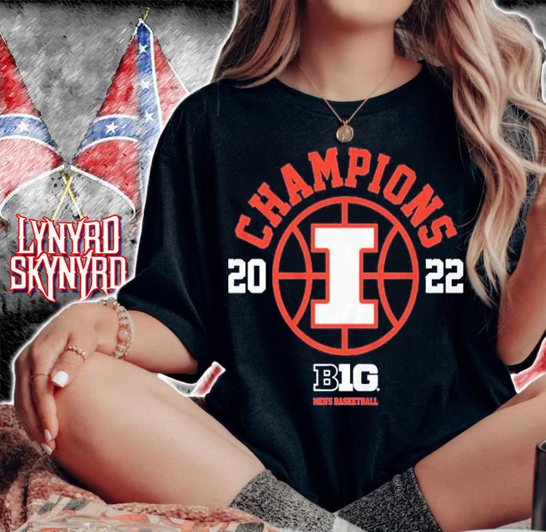 Illinois Fighting Illini Basketball B1G Champs 2022 Shirt woman shirt