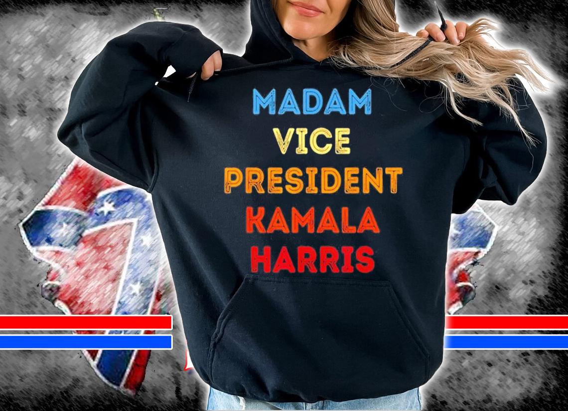 Kamala Harris Madam Vice President 2021 Retro Vintage T-Shirt hoodie