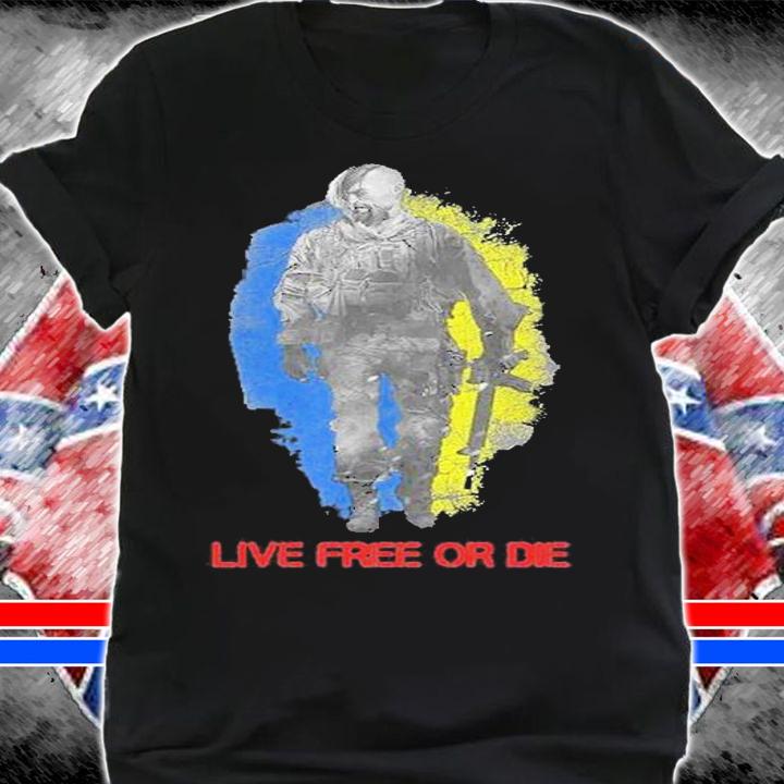 Live Free Or Die Cossack Warrior Ukraine Flag T-Shirt shirt