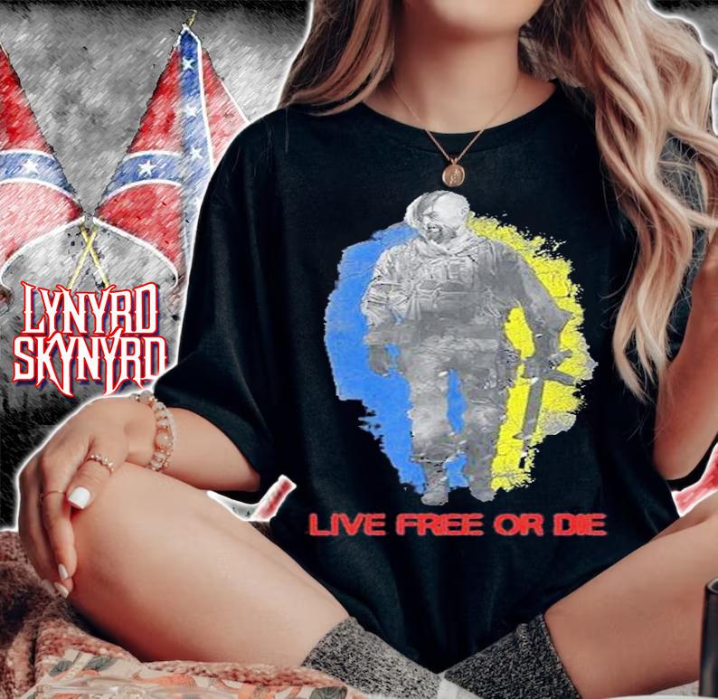 Live Free Or Die Cossack Warrior Ukraine Flag T-Shirt woman shirt