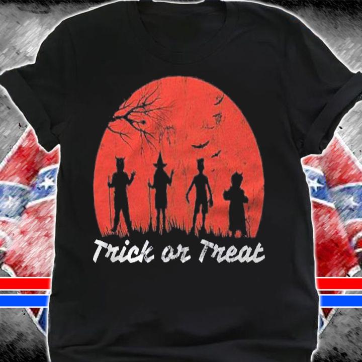 Trick Or Treat Costume Halloween Outfit Pumpkin Full Moon Shirt shirt
