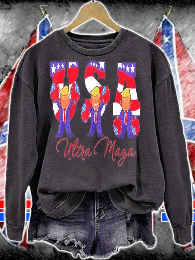Usa Trump Cheerleader Ultra Maga T-Shirt sweatshirt