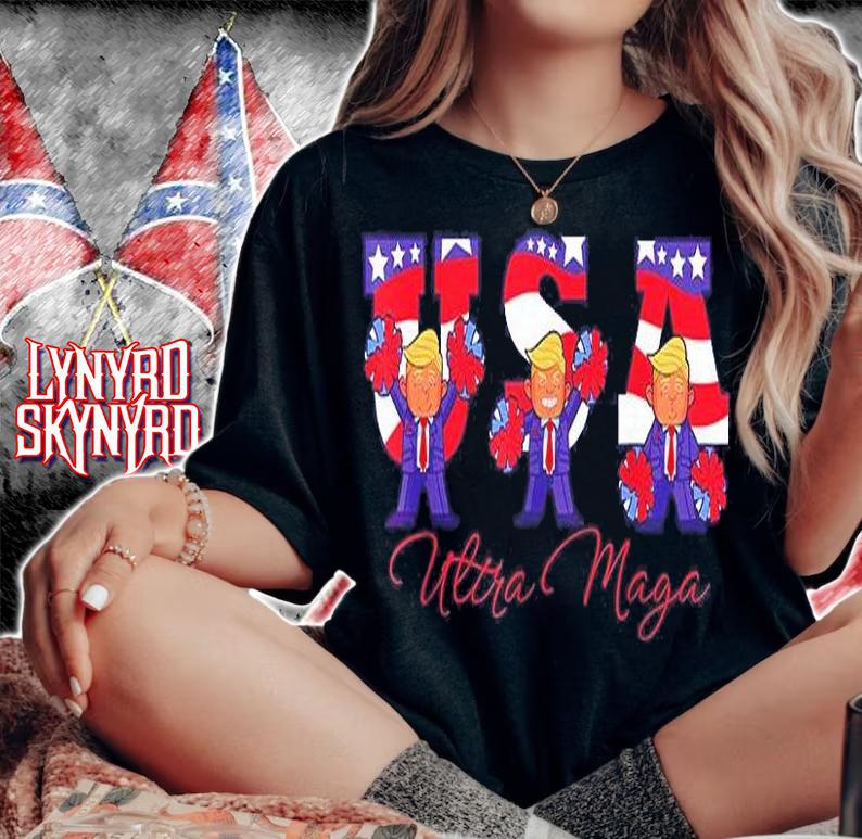 Usa Trump Cheerleader Ultra Maga T-Shirt woman shirt