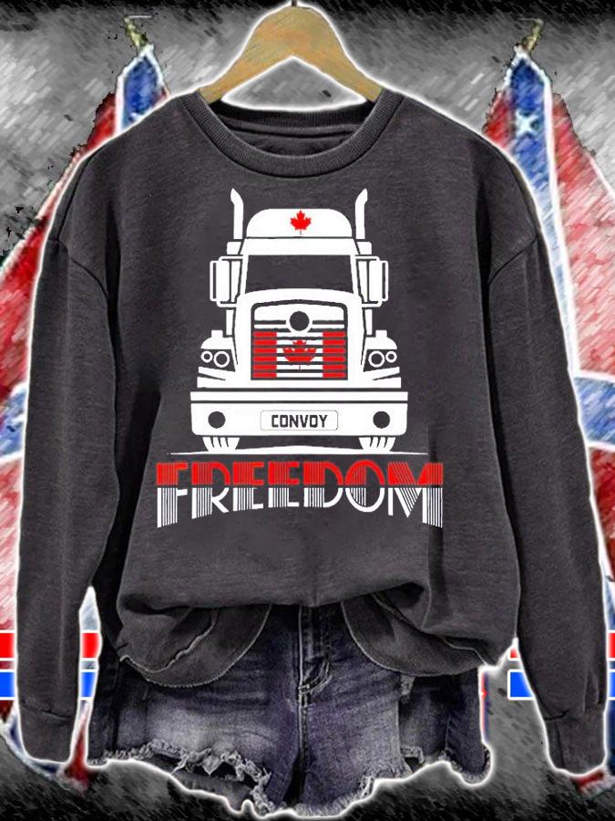 Canada Flag Freedom Convoy 2022 T-Shirt sweatshirt