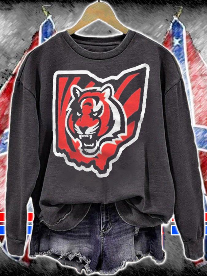 Cincinnati Bengals black hometown collection logo T-shirt sweatshirt