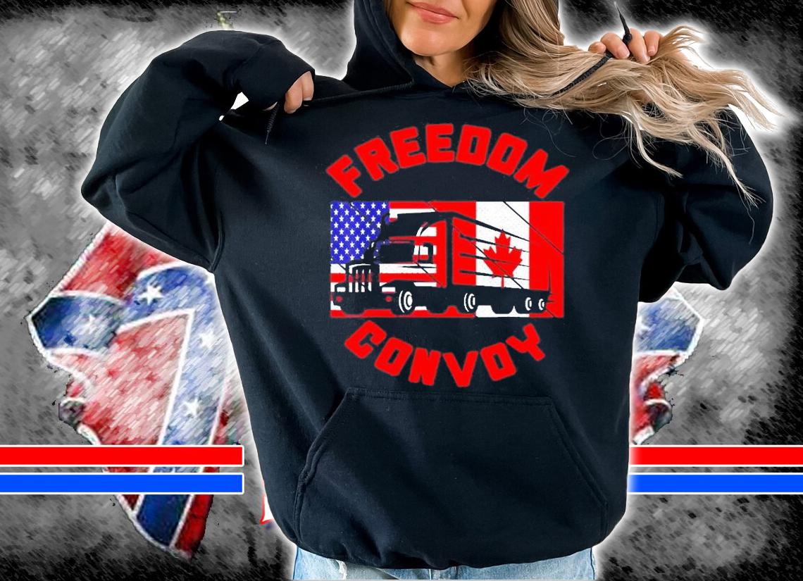 Freedom Convoy 2022 Support Canadian Truckers Mandate Truck T-Shirt