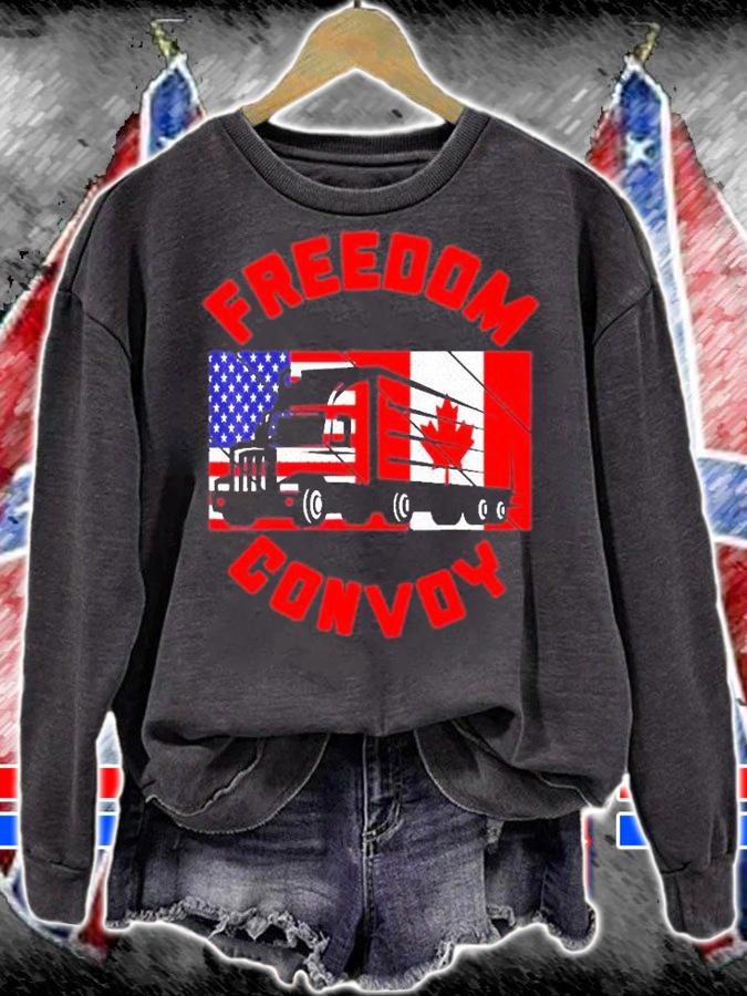 Freedom Convoy 2022 Support Canadian Truckers Mandate Truck T-Shirt