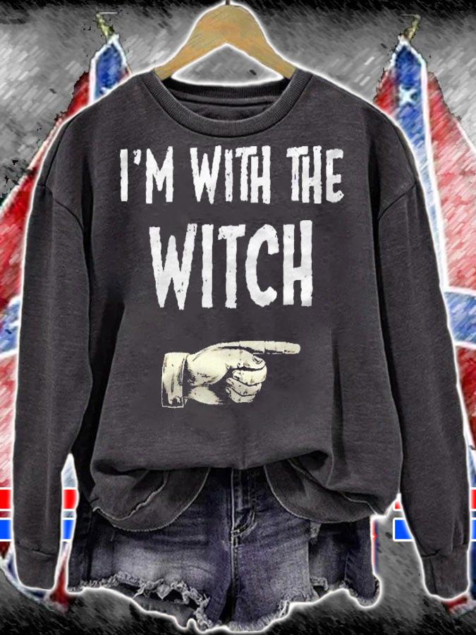Im With The Witch Halloween Group Costume Party Shirt sweatshirt