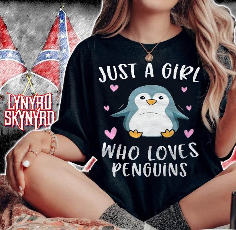 Just A Girl Who Loves Penguins Funny Penguin Gifts For Girls Pullover shirt woman shirt
