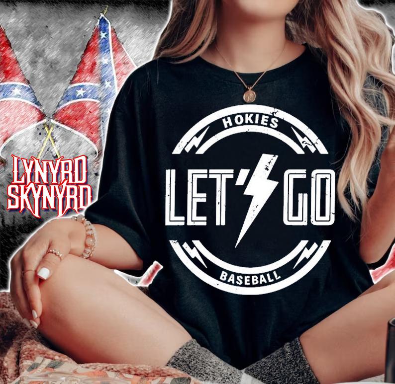 Let Go Hokies Baseball T-Shirt woman shirt