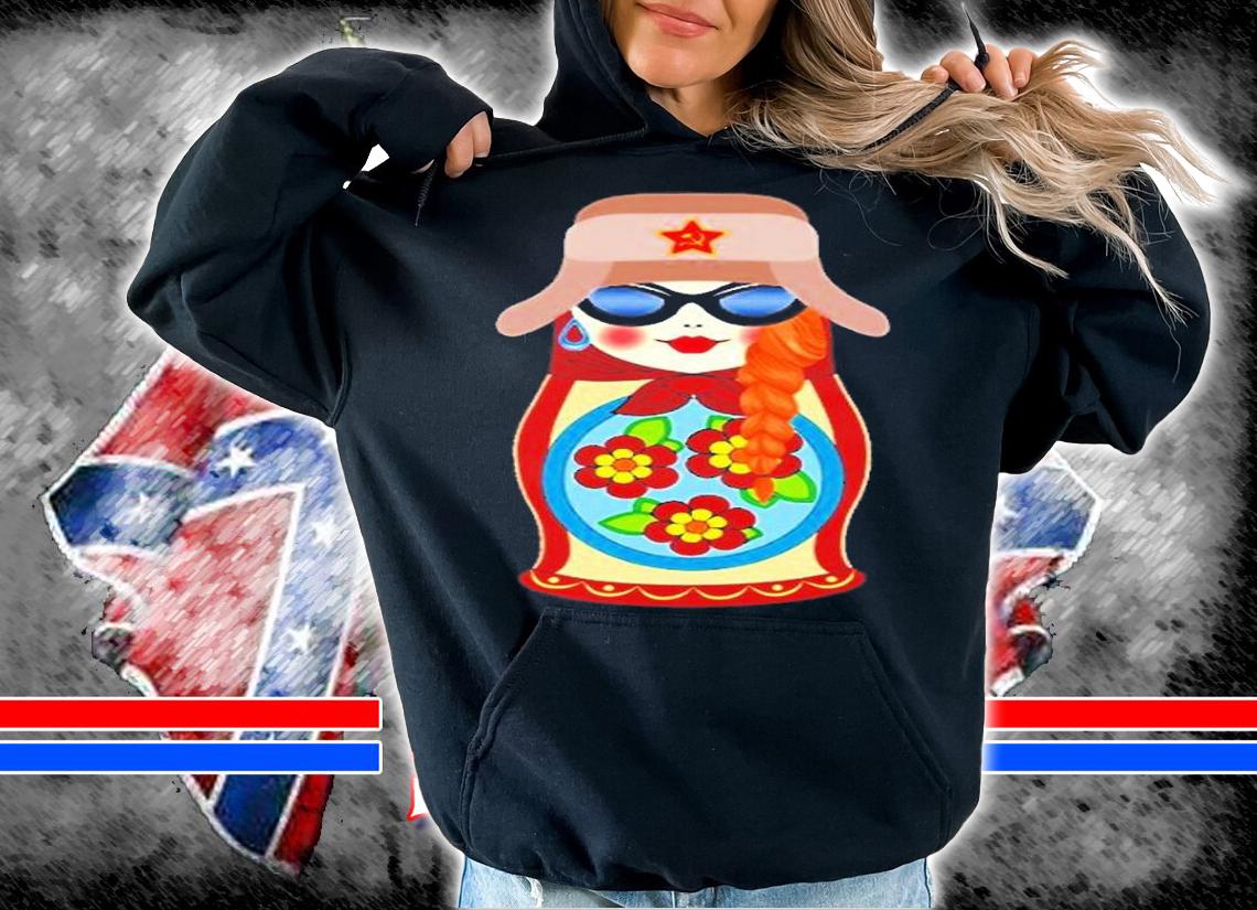 Matryoshka Ushanka Hat Cccp Soviet Union Hammer And Sickle T-Shirt