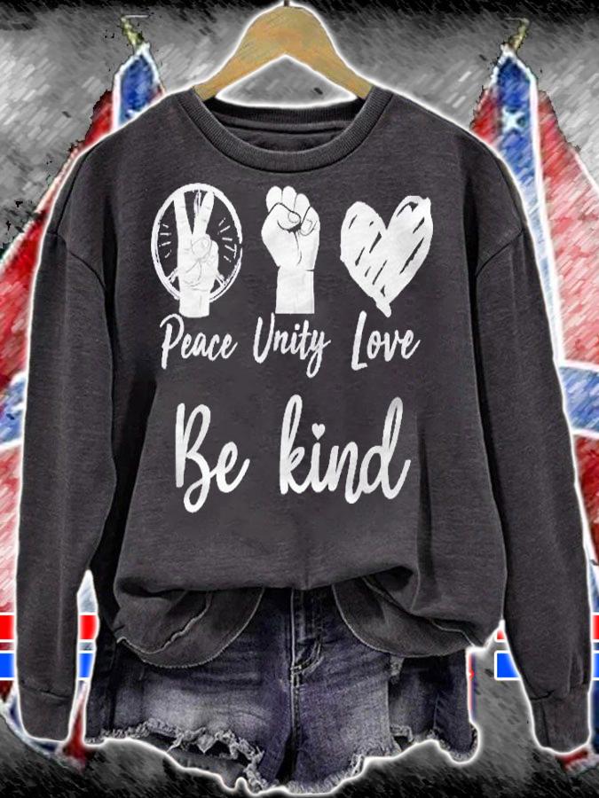 Peace Love Unity Day Orange Be Kind For Kids Shirt