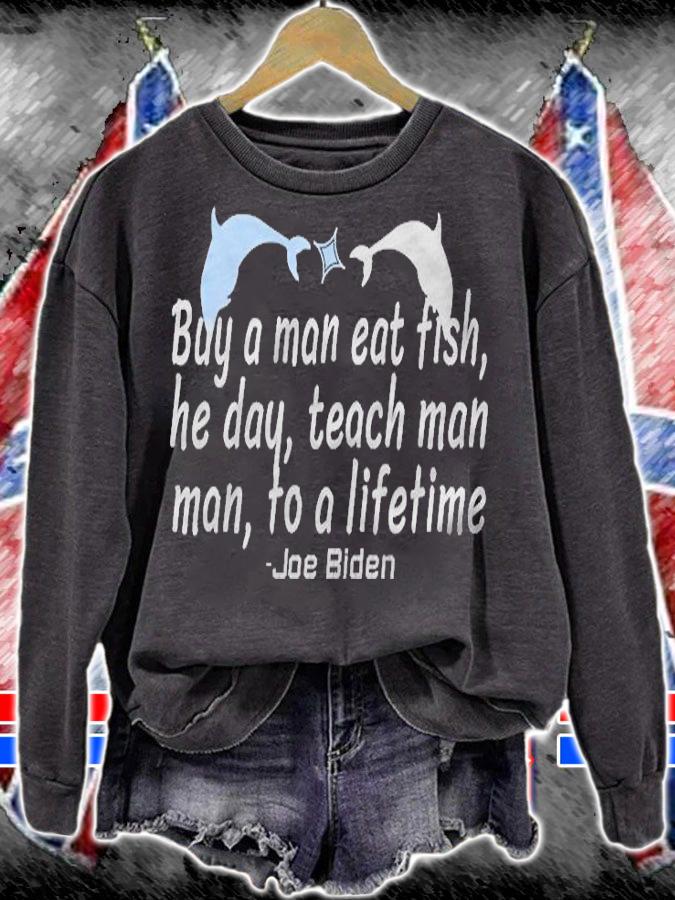 Premium eat Fish Joe Biden T-Shirt sweatshirt
