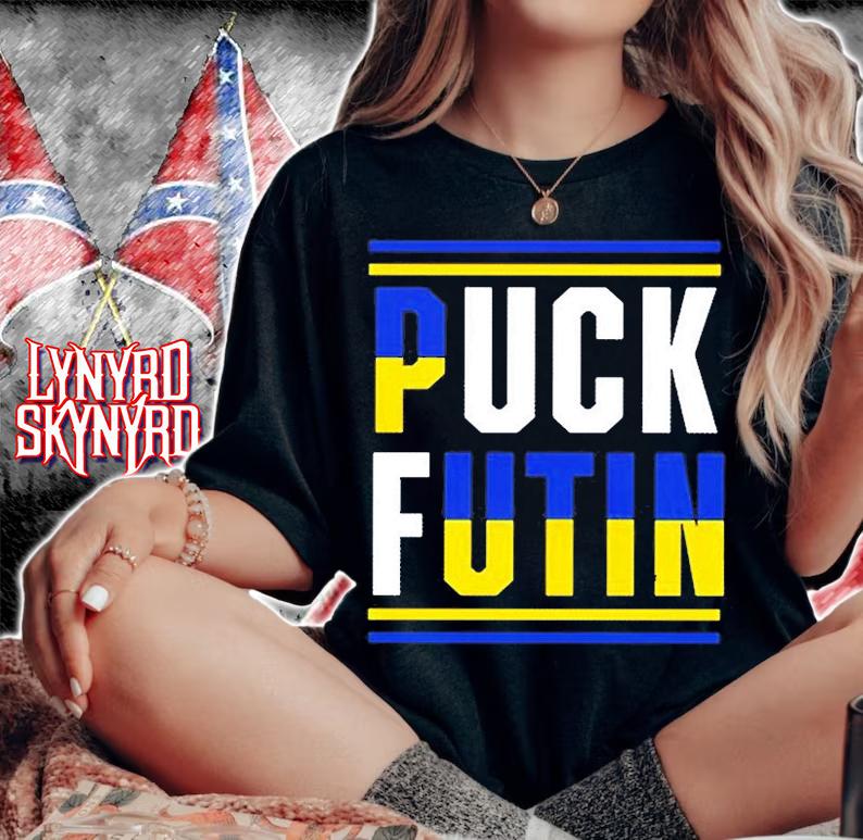 Puck Futin Stand With Ukraine Stop Putin Stop War T-Shirt woman shirt