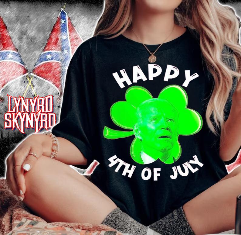St Patrick's Day Joe Biden Happy 4th Of July Shirt woman shirt