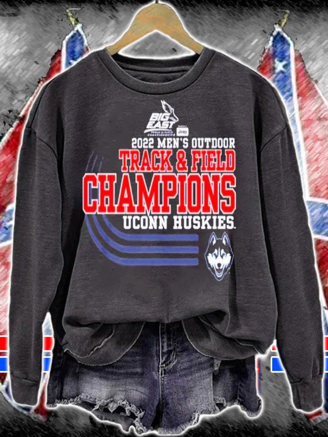 UConn Huskies Big East Men's Track And Field Conference Tournament Champions 2022 Shirt sweatshirt