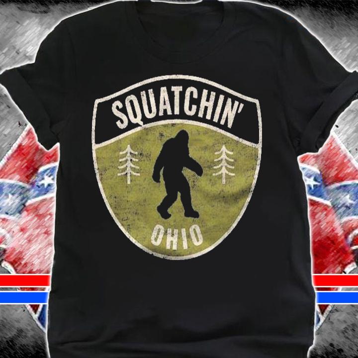 Vintage Sasquatch Squatchin Ohio Big Foot Hunting Shirt shirt