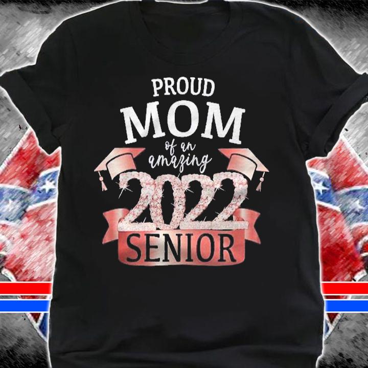 Womens Proud Mom Of A 2022 Senior I School Color Orange Party Decor Shirt shirt
